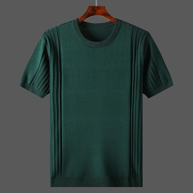 Terrence Pleated Knit Tee