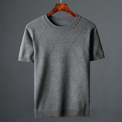 Marquee Grid Knit Tee