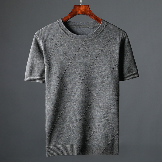 Marquee Grid Knit Tee