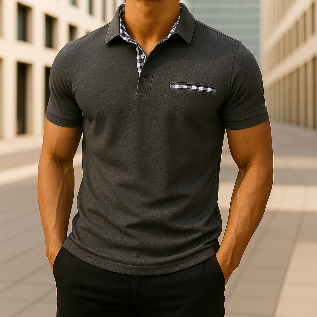 Hudson Gingham Polo Shirt