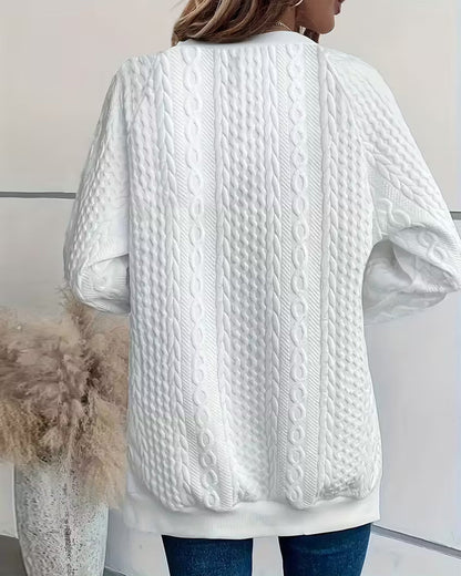 Pocketed Split-Hem Sweatshirt