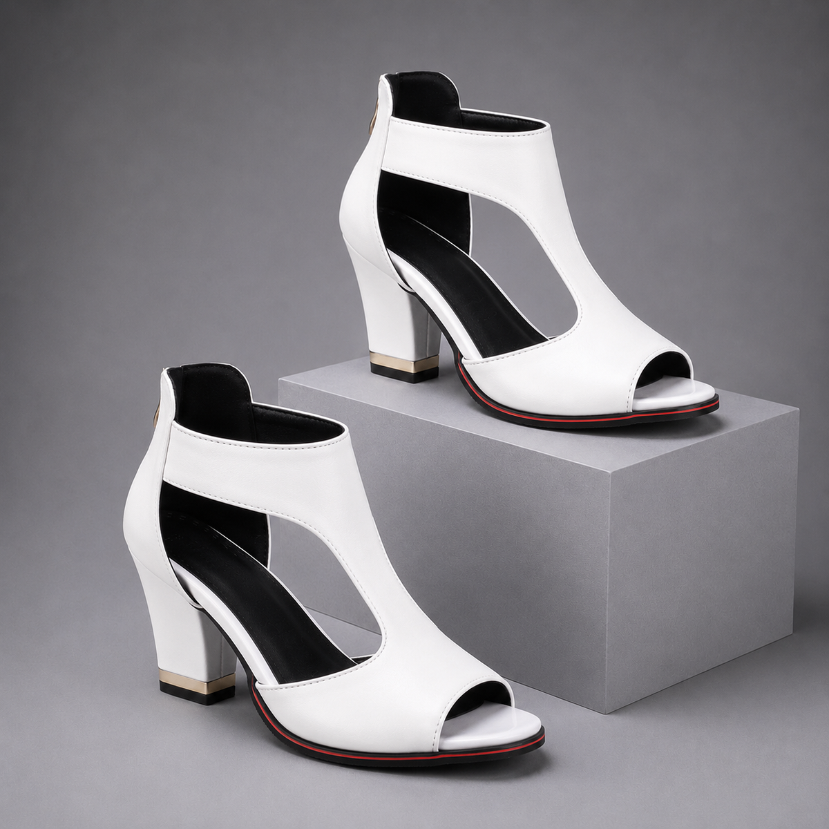 Brynne Cutout Block Heel