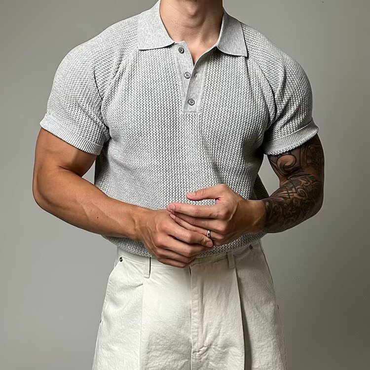 Hudson Waffle Polo Shirt