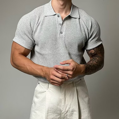 Hudson Waffle Polo Shirt