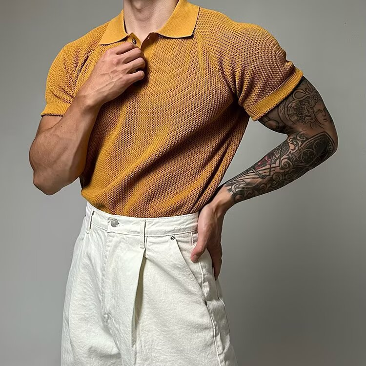 Hudson Waffle Polo Shirt