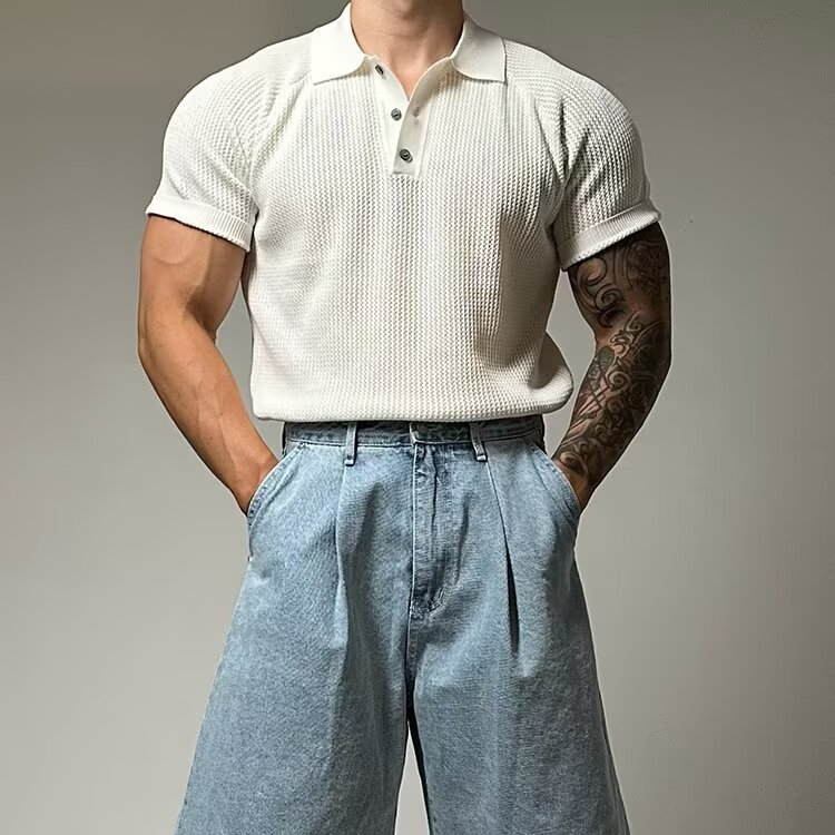 Hudson Waffle Polo Shirt