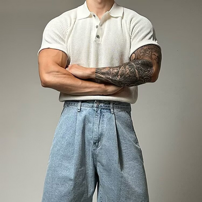 Hudson Waffle Polo Shirt