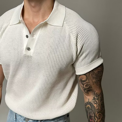 Hudson Waffle Polo Shirt