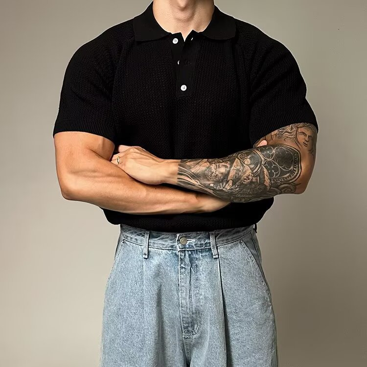 Hudson Waffle Polo Shirt