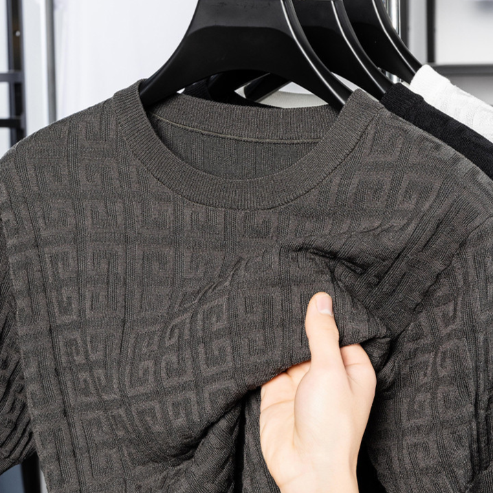 Ansel Monogram Knit Shirt