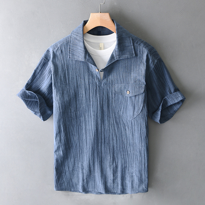 Hudson Linen Polo Shirt
