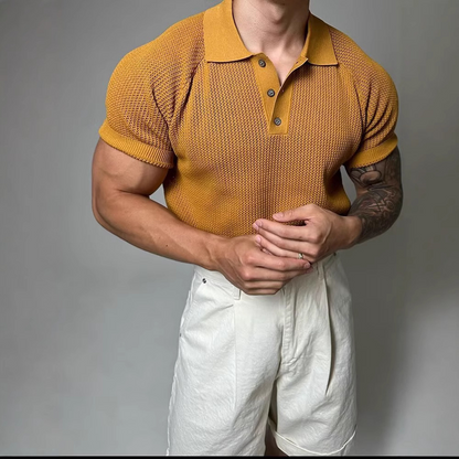 Hudson Waffle Polo Shirt