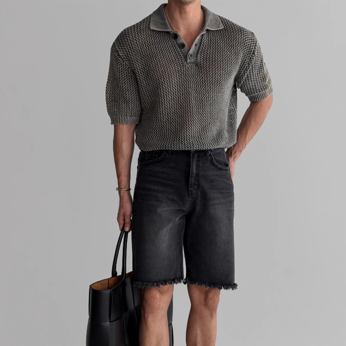 Harvey Waffle Polo Shirt