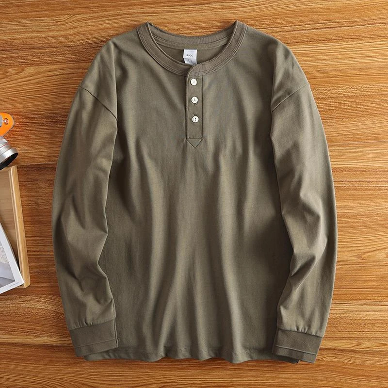 Aldo 3-button Crewneck Pullover