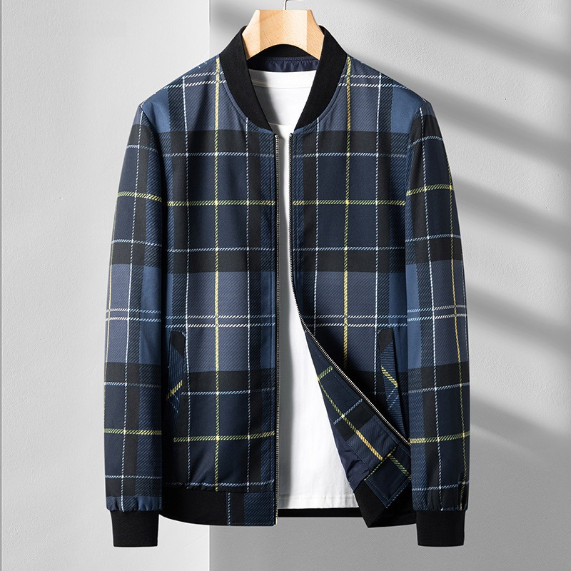 Ansel Plaid Bomber Jacket