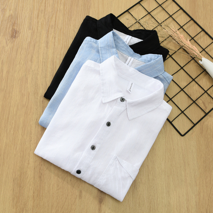 Sardinia Linen Cotton Polo Shirt