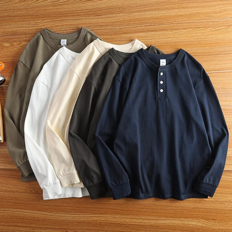 Aldo 3-button Crewneck Pullover