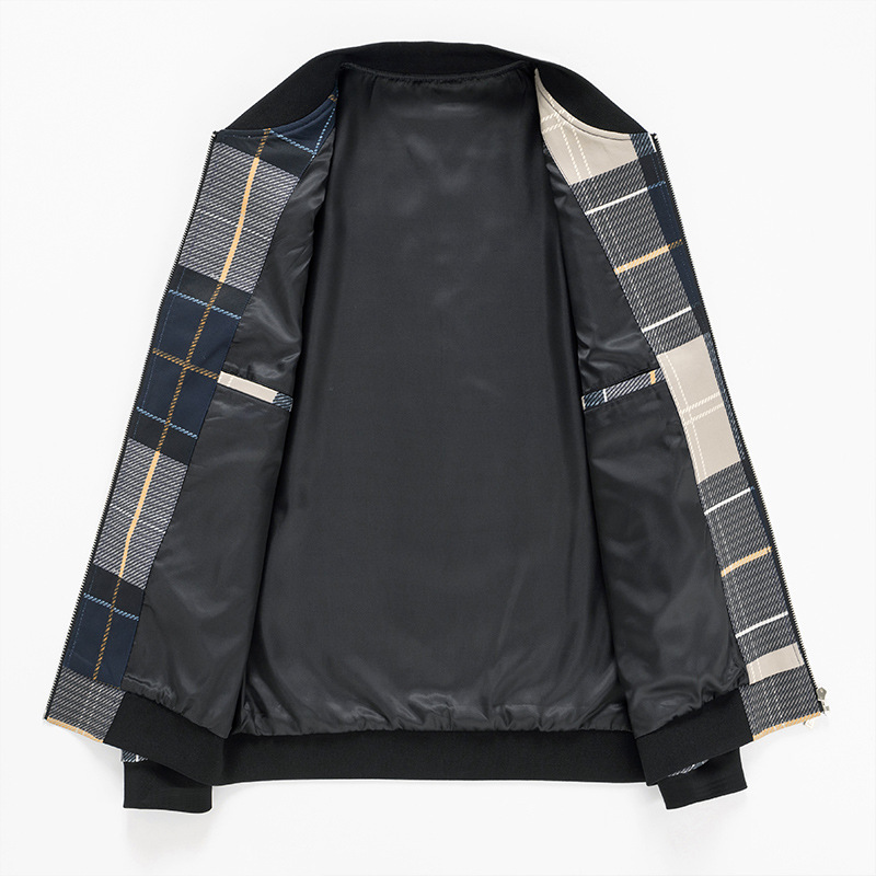 Ansel Plaid Bomber Jacket