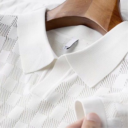 Ansel Checkered Polo Shirt