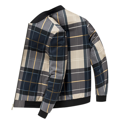 Ansel Plaid Bomber Jacket