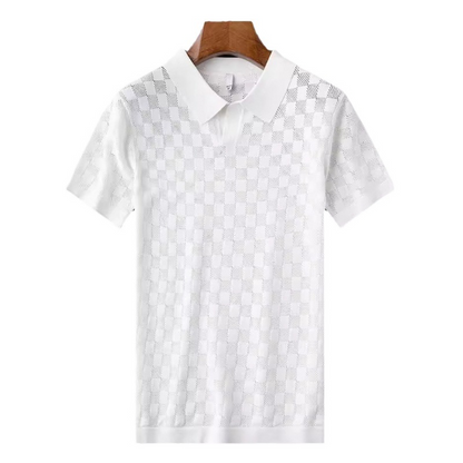 Ansel Checkered Polo Shirt