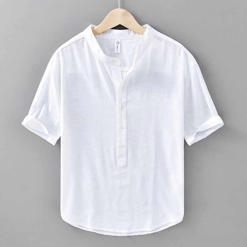 Calypso Henley Linen Shirt