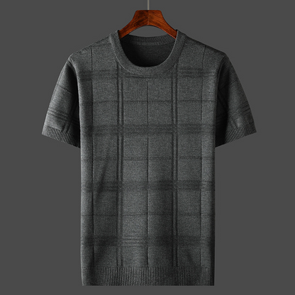 Bergamo Checked Knit Tee