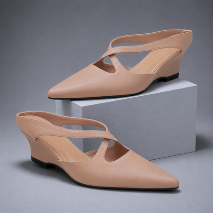 Darcy Crisscross Wedge Mule