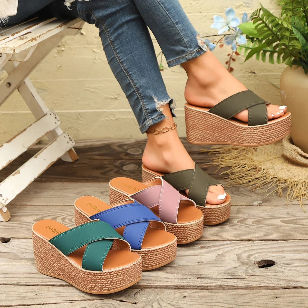 Jess Platform Wedge Sandal