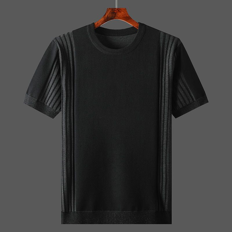 Terrence Pleated Knit Tee