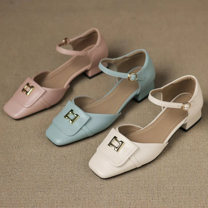 Bella Block Heel Pump