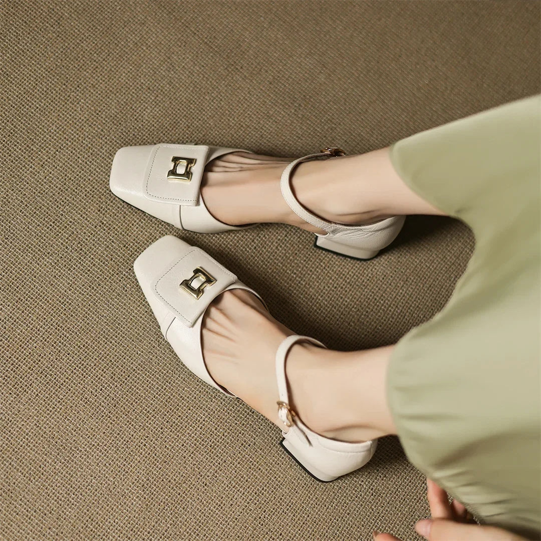 Bella Block Heel Pump