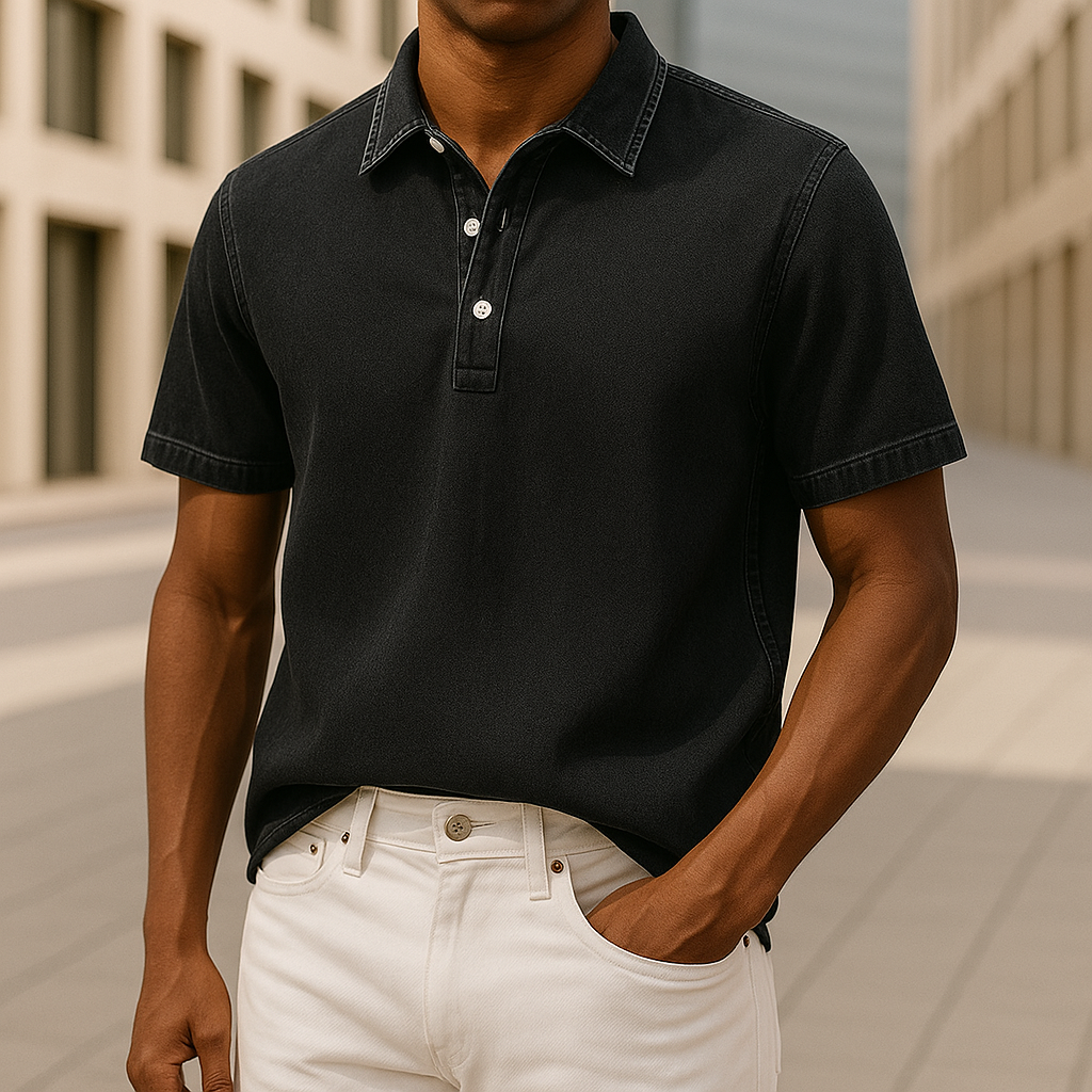Hudson Denim Polo Shirt