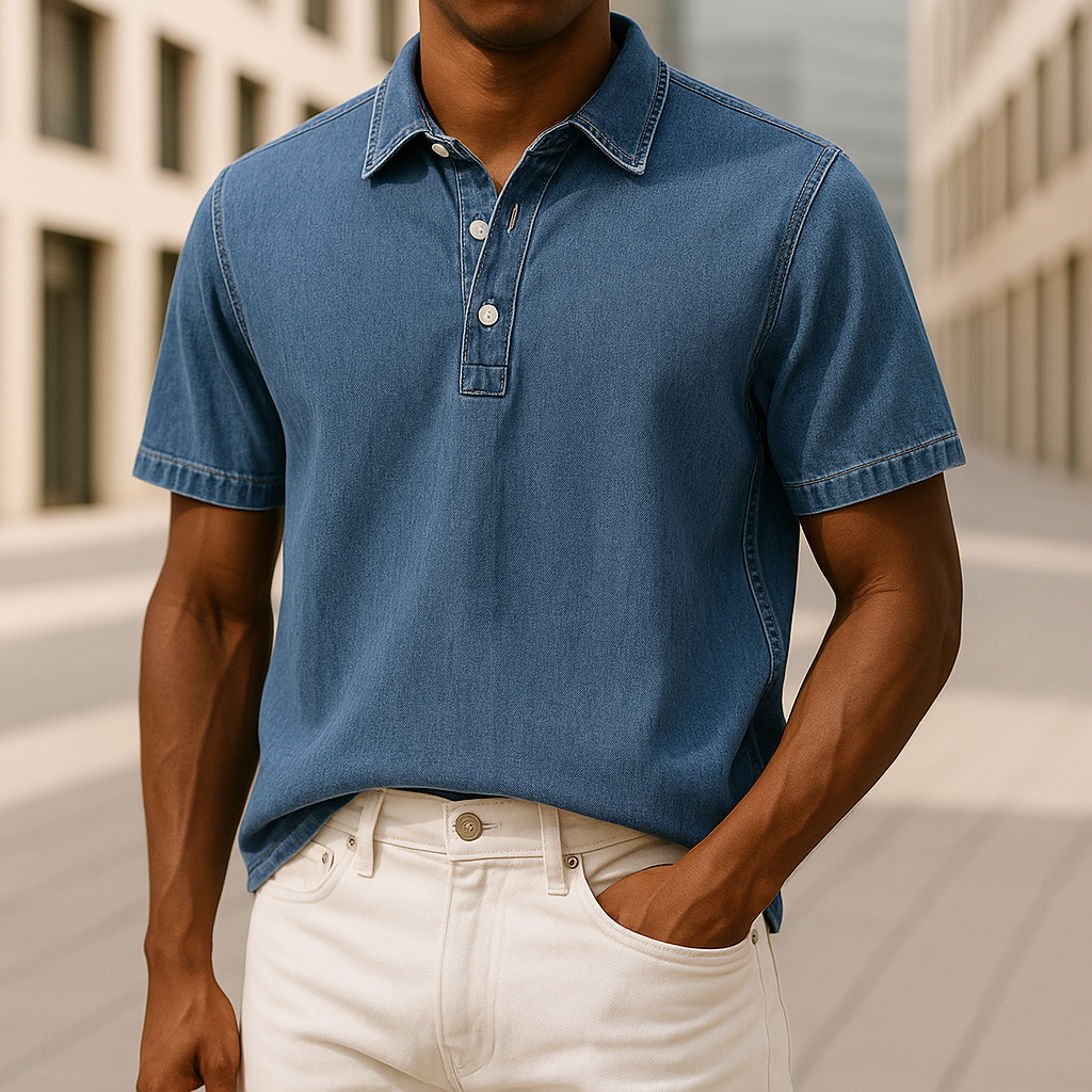 Hudson Denim Polo Shirt