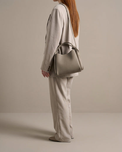 Amelia Leather Bucket Bag