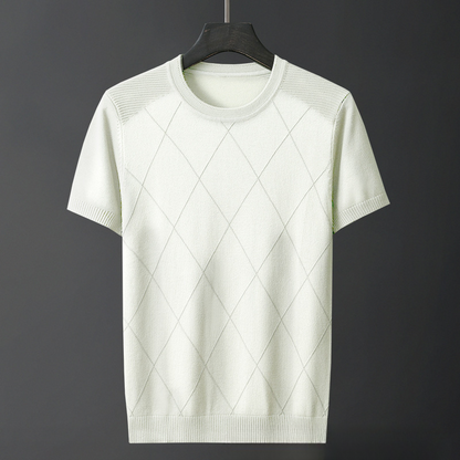 Marquee Grid Knit Tee