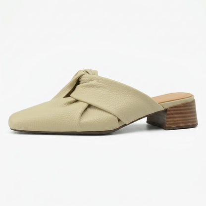 Camilla Leather Twist Mule