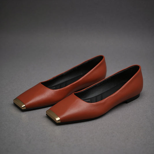 Dania Gold Toe Ballet Flat