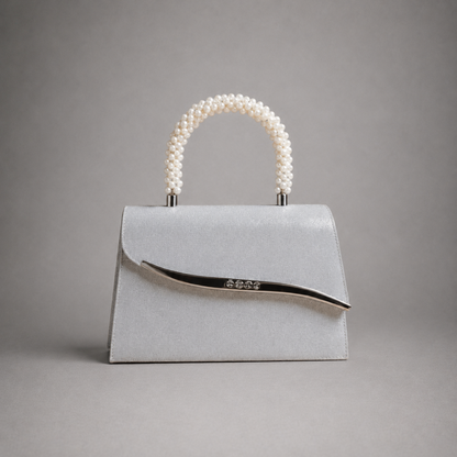 Ava Sequin Pearl Clutch