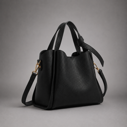 Amelia Leather Bucket Bag