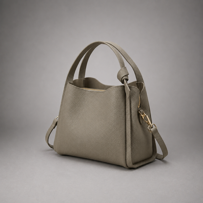 Amelia Leather Bucket Bag
