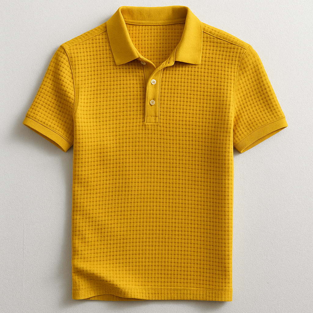 Lucas Waffle Polo Shirt