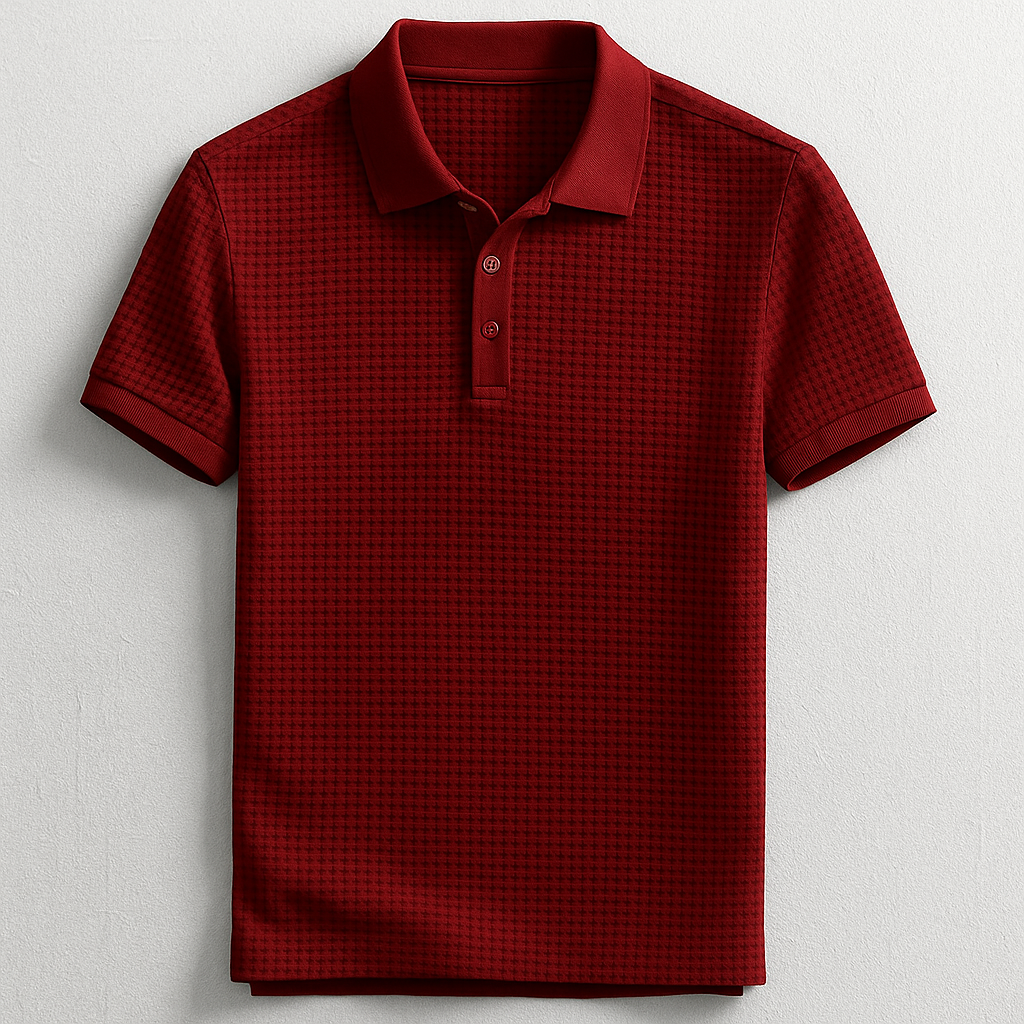 Lucas Waffle Polo Shirt