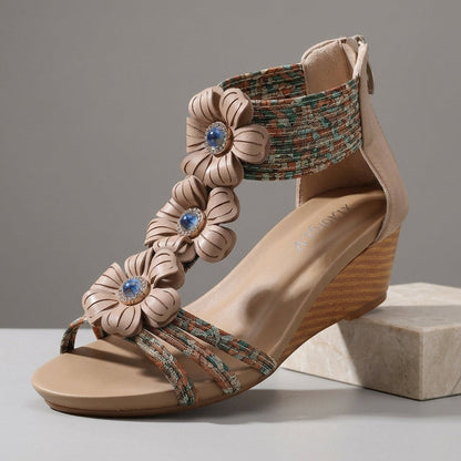 Isla Floral Wedge Sandal